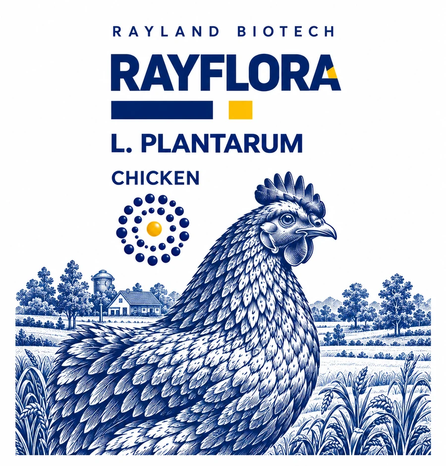 Rayflora 鸡类瓶身图案沿用正面