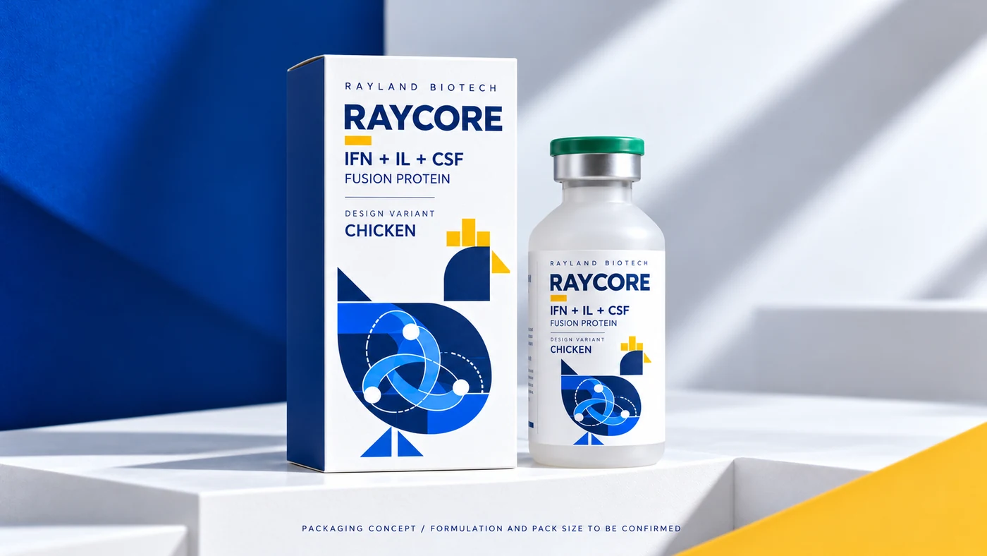 Raycore鸡类盒瓶包装概念,物种用途待核