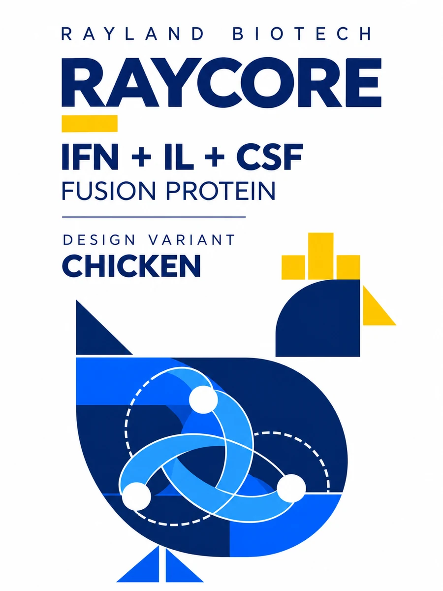 Raycore 鸡类瓶身图案沿用正面